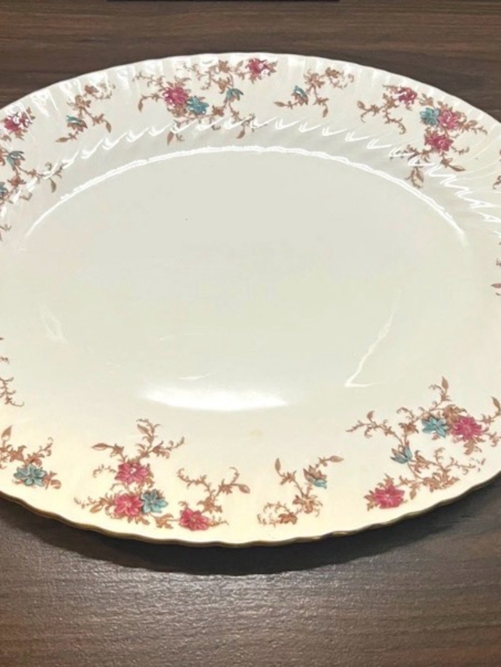 Minton Bone China Serving Platter Ancestral pattern. Made in England.